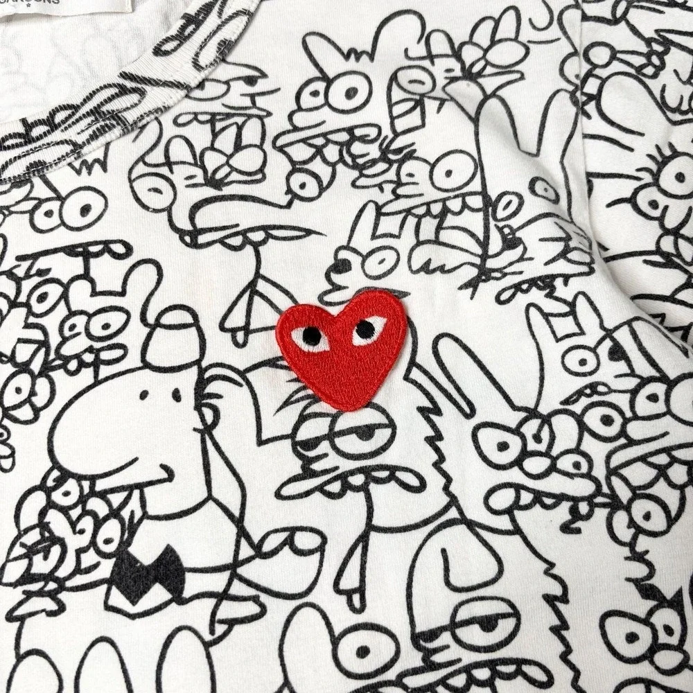 Comme des Garcons PLAY x Matt Groening AOP tee